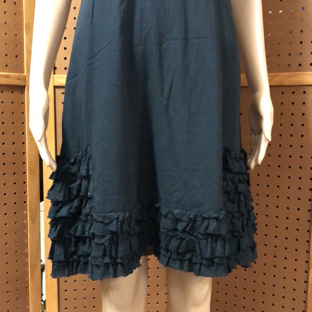 Free People Black Dress with Floral Accents - Picture 3 of 12